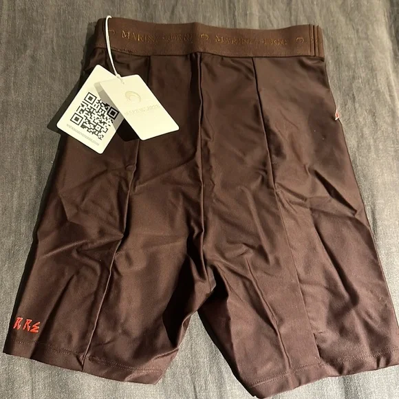 MARINE SERRE SSENSE EXCLUSIVE BROWN SPORT SHORTS